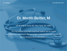 Tablet Screenshot of drmartinbeitler.com